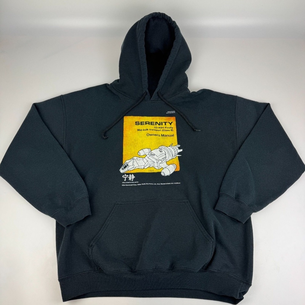 Ripple Junction Firefly TV Show Mens Size L Serenity Pullover Hoodie Sweatshirt